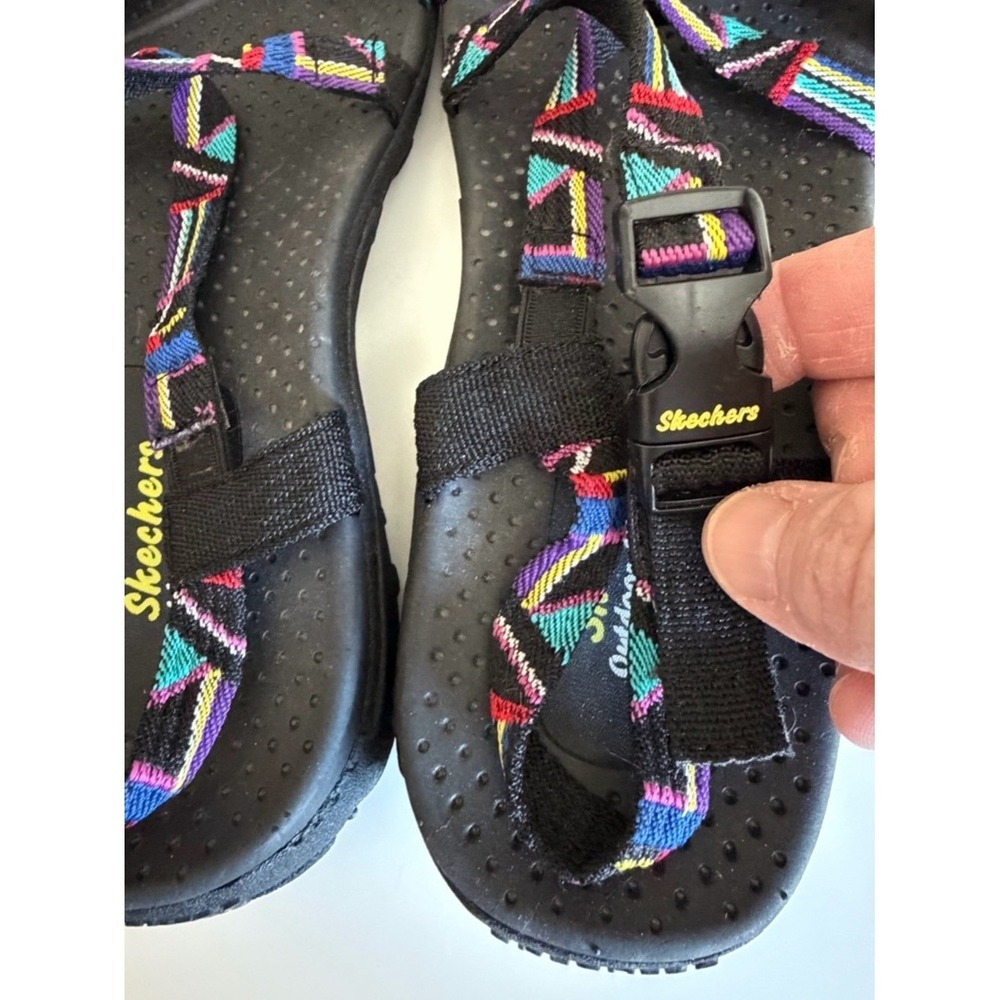 Skechers Outdoor Lifestyle Womens‎ Multi Color Strappy Athletic Sandals Black 9 - Picture 4 of 7
